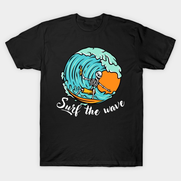 surf the wave T-Shirt by bymetrend